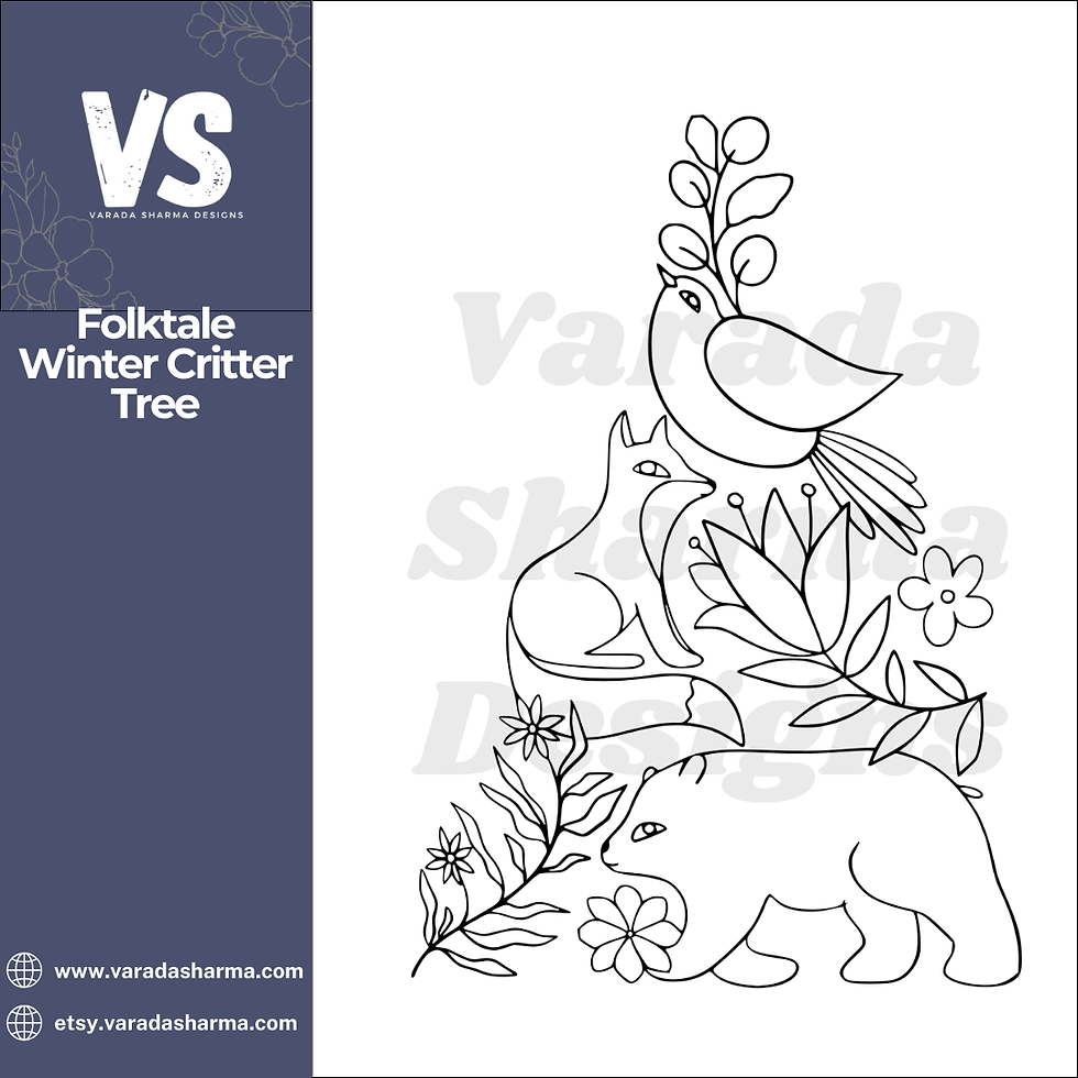 Folktale Winter Critter Tree