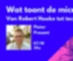 Lezing: Wat toont de microscoop?