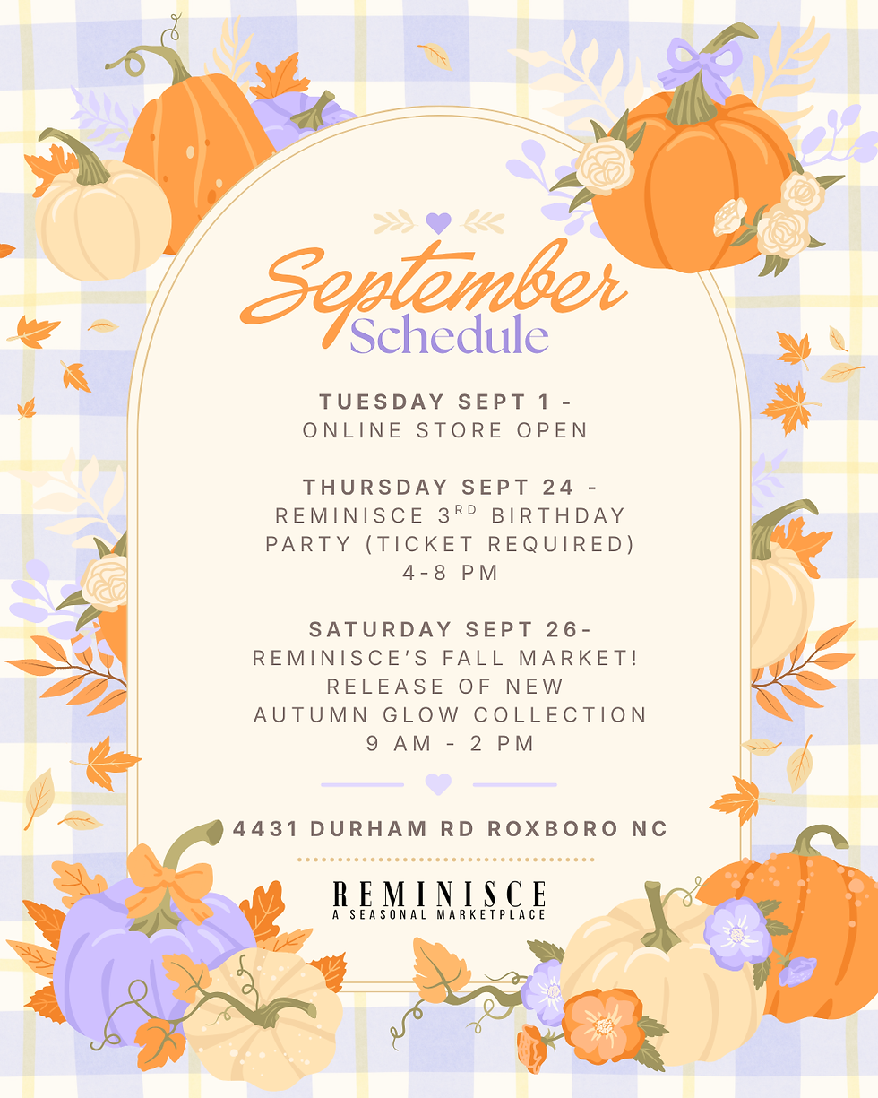 September 2026 Schedule