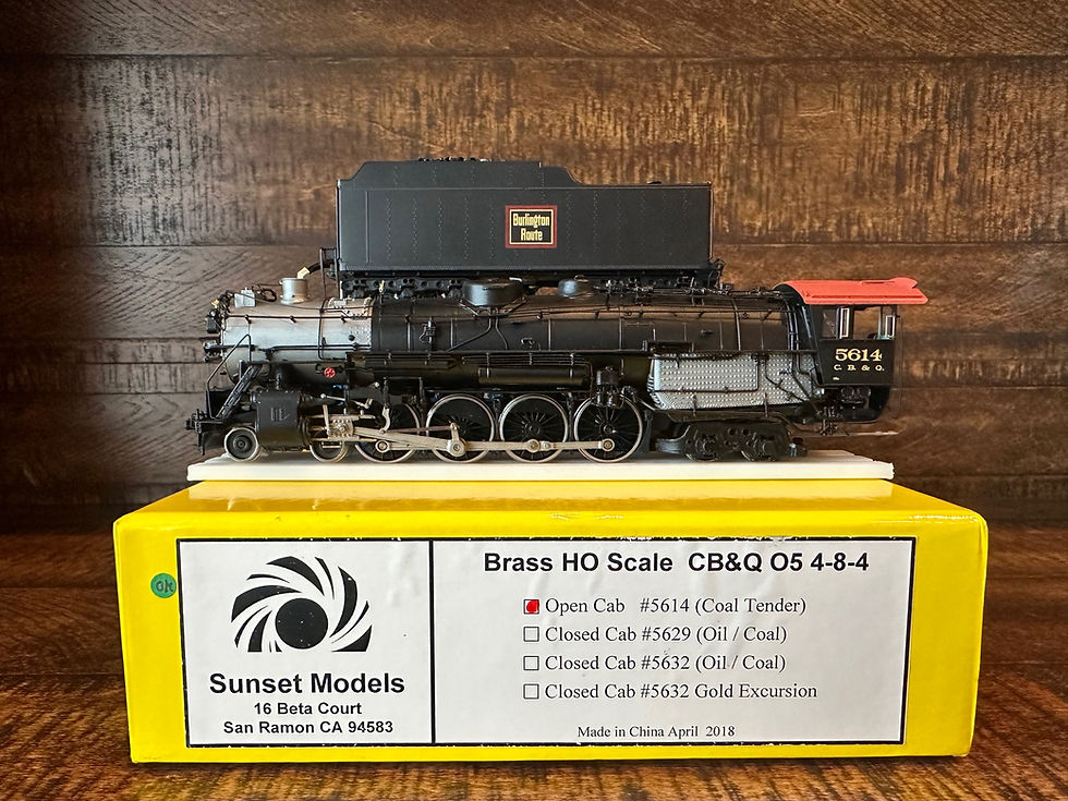 HO Scale Brass Sunset Models CB&Q O5 4-8-4 DCC/Sound