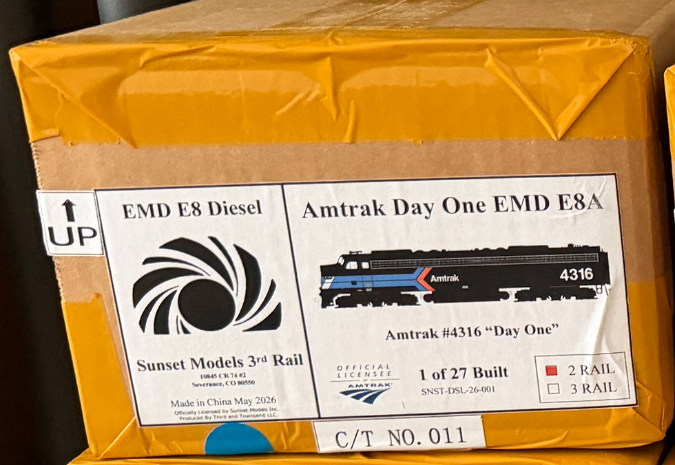 Thumbnail: Sunset Models 3rd Rail 2 Rail EMD E8A Amtrak Day 1 #4316