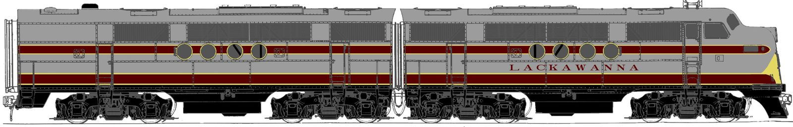 Sunset Models 3rd Rail EMC/EMD FT A&B Lackawanna