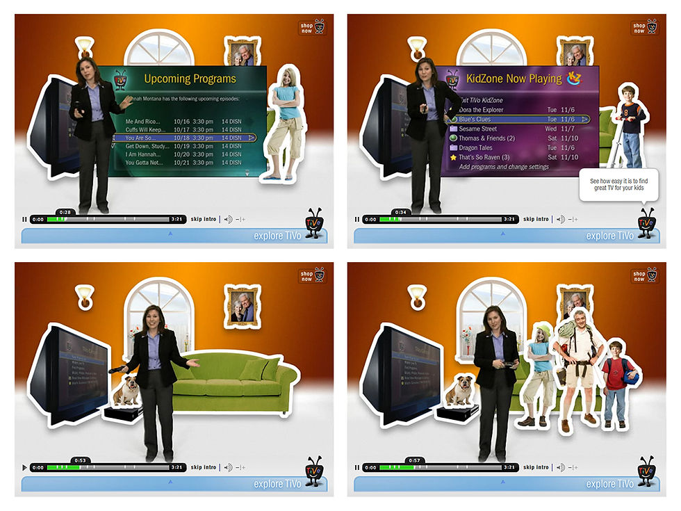 TiVo Video Stills Collage