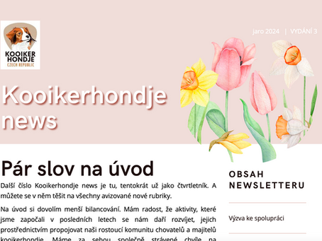3. Vydání Kooikerhondje news!