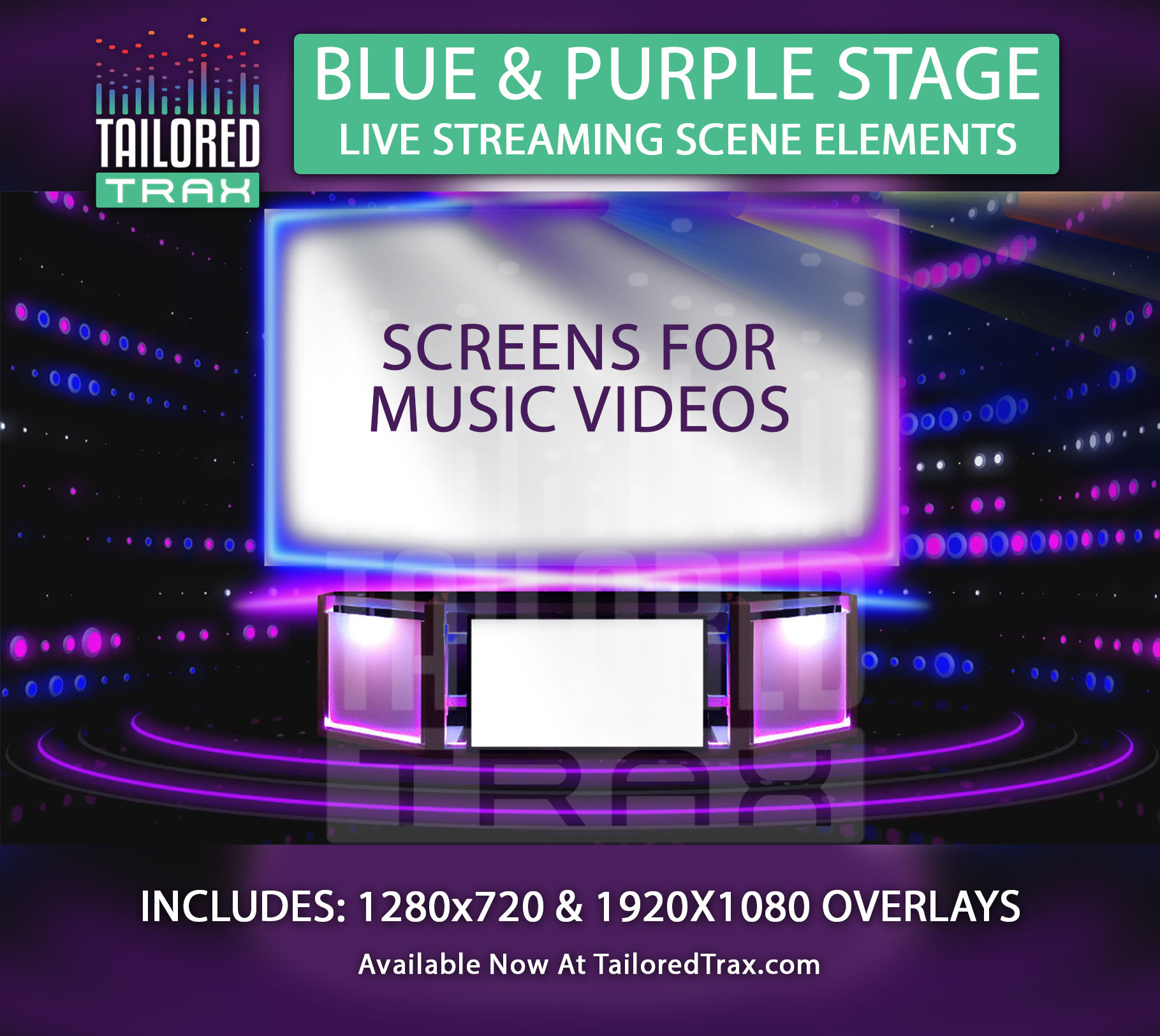 BLUE & PURPLE STAGE (FOR MUSIC VIDEOS)
