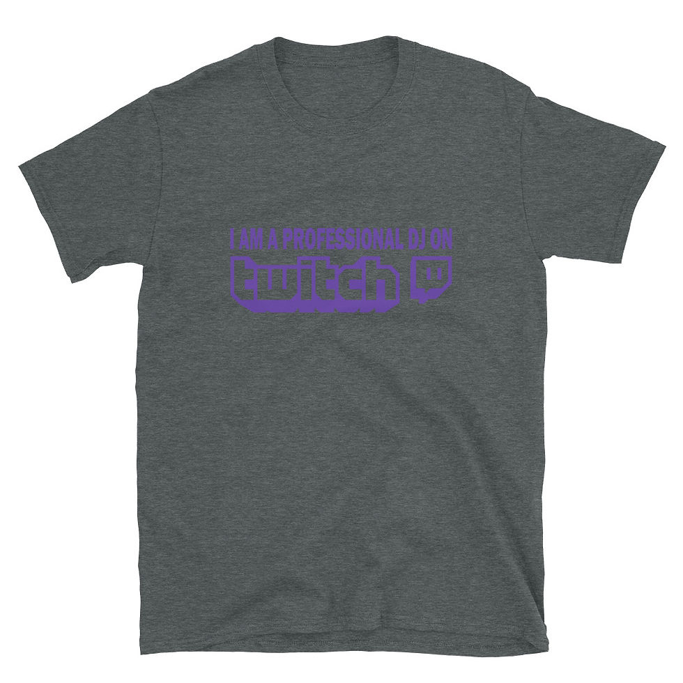 Thumbnail: Short-Sleeve Unisex Pro DJ On Twitch T-Shirt