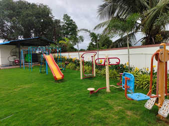 Kids playing equipment Fulgulab Lawns and Homestays