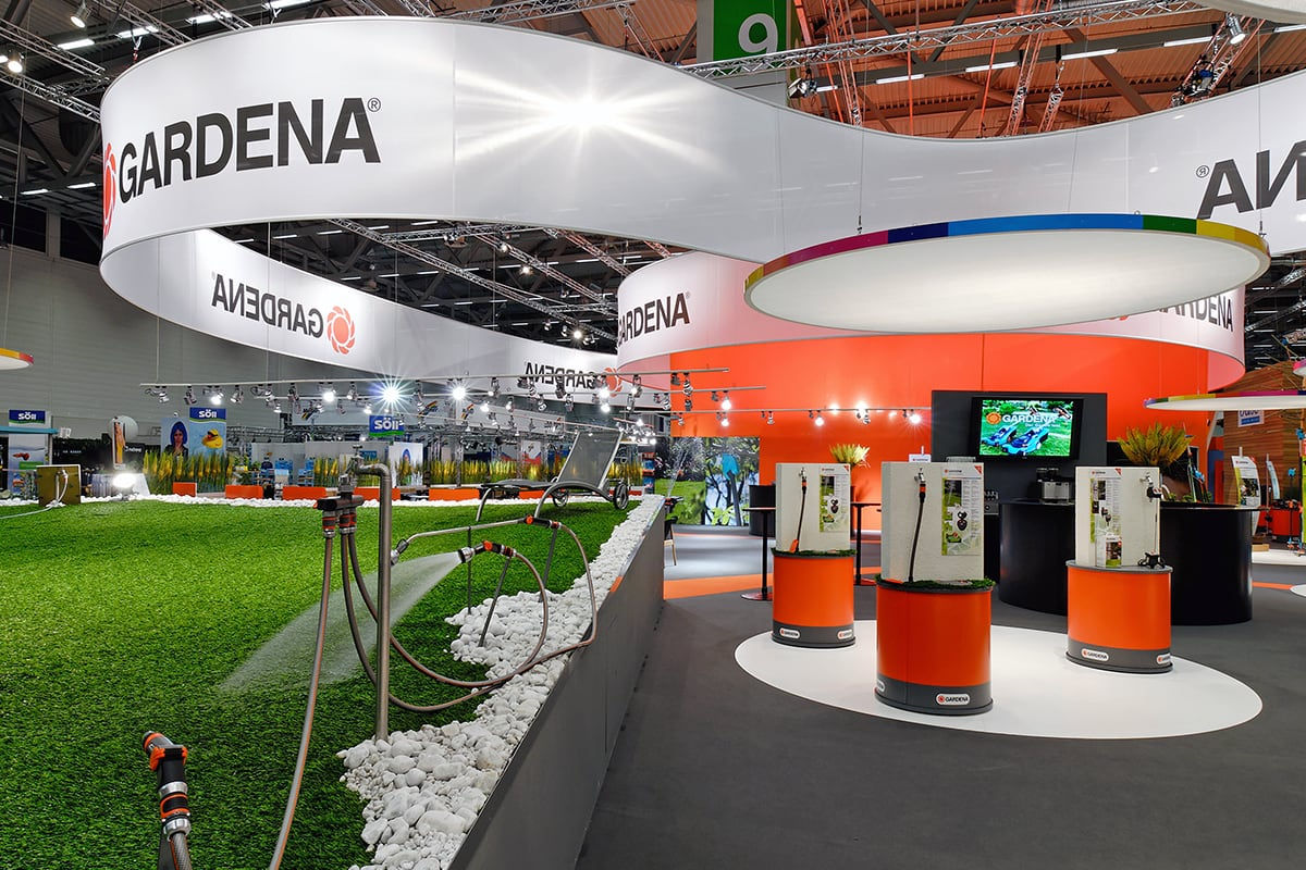 GARDENA Messestand auf der GaFa in Köln