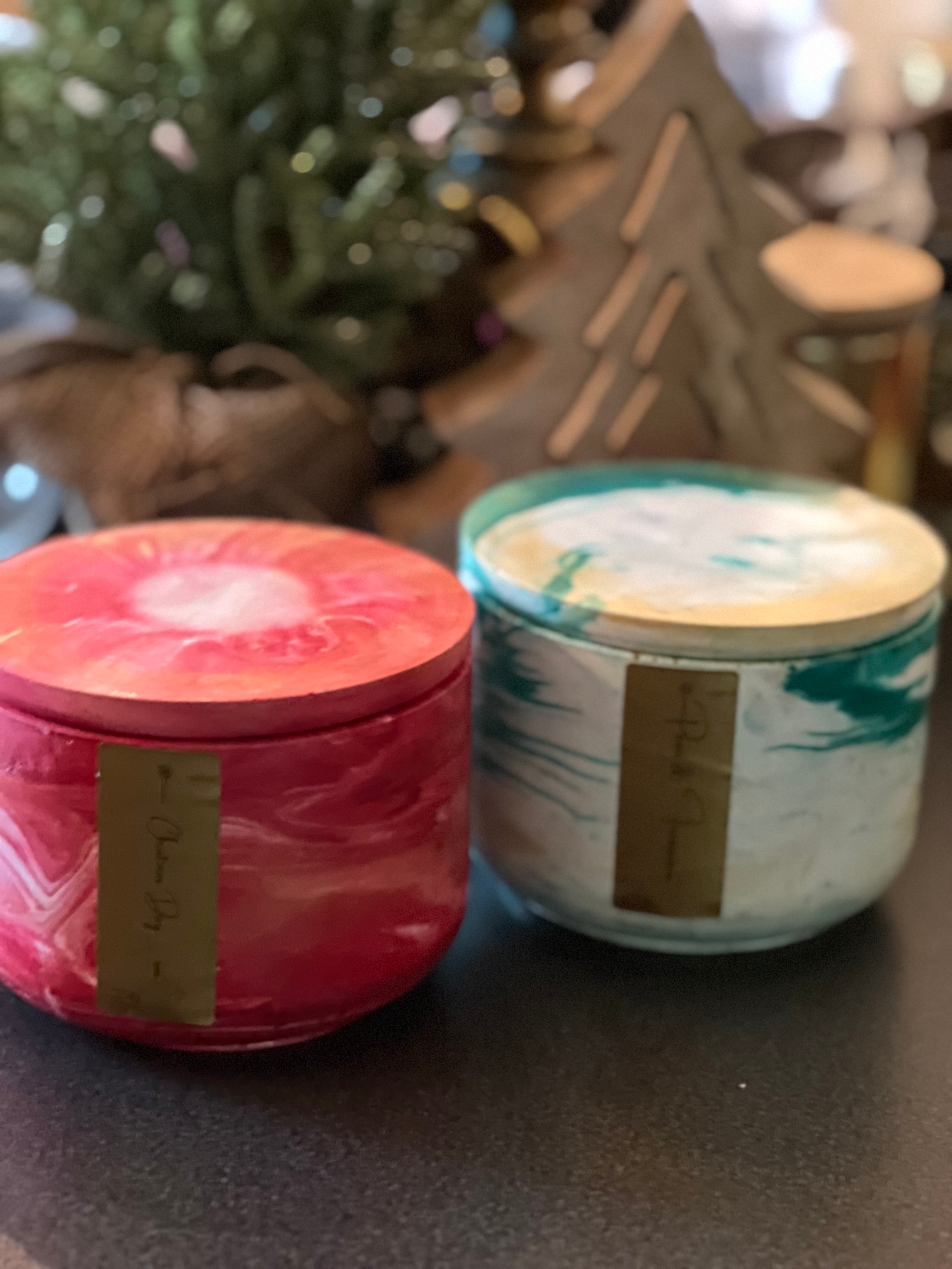 "Hippie" color Ceramic large jars( OUT OF STOCK ) 