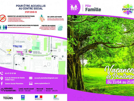 La prog du pôle famille pour les vacances de Pâques