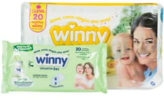Pañal Winny Ultratrim Sec Etapa 2 por 30 Und + 20 toallitas Gratis