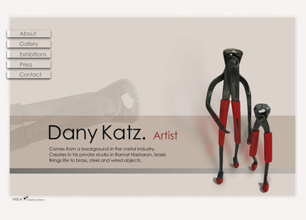 יולה עיצוב גרפי, אתר דני כץ