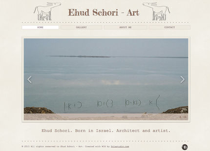 יולה עיצוב גרפי, אתר אהוד שחורי ארט