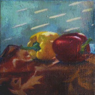 לימור מטיסיס ברנע, דומם, פירות וירקות, פלפלים