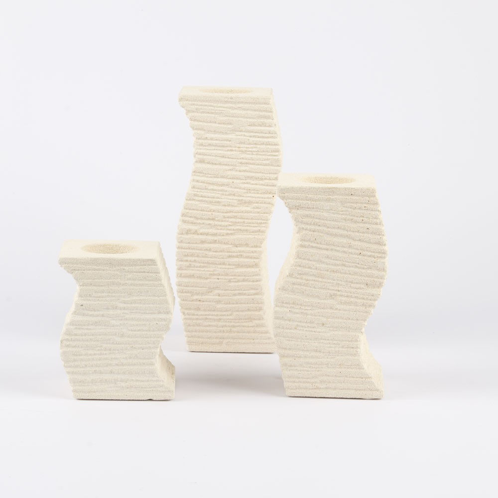 Set PHOTOPHORE ZIGZAG en pierre naturelle Aromathérapie