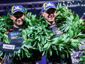 Anthony Cosson et Kévin Millet, vainqueurs de la finale de la Coupe de France des Rallyes à Lisieux