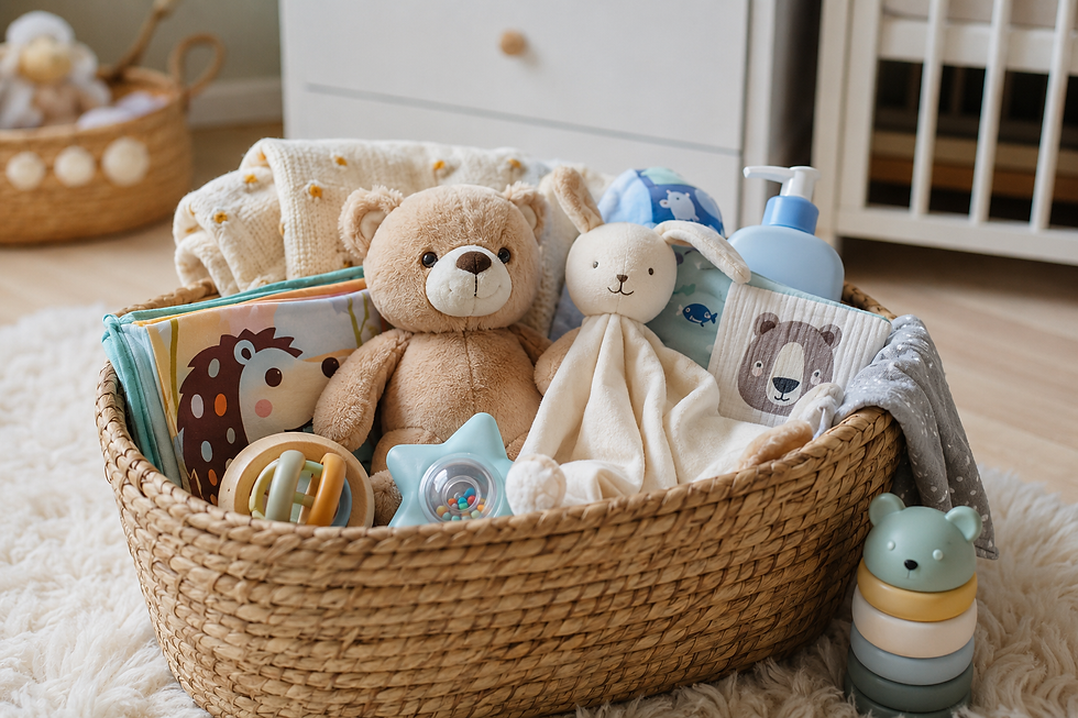 Panier de naissance : quels jouets d'éveil indispensables y glisser ?