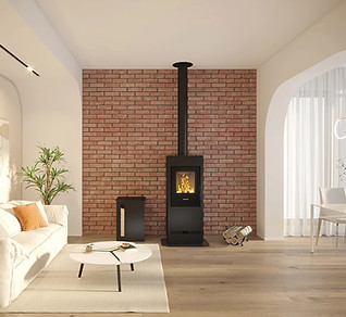 Poêle mixte bois et granulés Piazzetta E228 noir