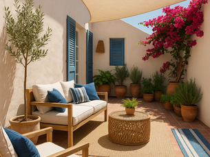 Décoration d’extérieur à Nice : aménager une terrasse ou un balcon en style méditerranéen