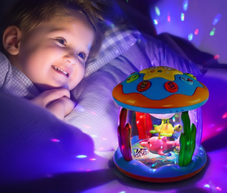Miniature : veilleuse bébé fillette lit
