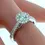 Thumbnail: 0.57ct Natural Diamond & Platinum Halo Ring Weight 4.5g size J -RRP £2795