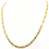 Thumbnail: Solid 9ct Gold 3.3mm Fancy Figaro Chain 20inch 11.3g UK Hallmark
