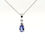 Thumbnail: Tanzanite & Diamond 14ct White Gold Pendant on a 9ct White Gold Chain