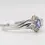 Thumbnail: 0.20ct Tanzanite & 0.05ct Diamond 18ct White Gold Ring Size U RRP £1795 3.6g