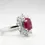 Thumbnail: 2.30ct Ruby & 1.36ct Diamond Halo Ring 18ct White Gold Size N RRP £ 7995 6.2g