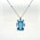 Thumbnail: 21.50ct natural Aquamarine & 0.50ct Diamond Pendant- 18ct white Gold RRP £24500