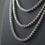 Thumbnail: 10.25ct Natural Diamond & 18ct White Gold 3 Tier Necklace 19inch/63.5g RRP£29500