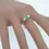 Thumbnail: 0.33ct Emerald & 0.20ct Diamond 18ct White Gold Ring Size-M RRP £2295 3.3g