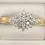 Thumbnail: 0.50ct Diamond Cluster Ring 9ct Gold Size U - 2.7g UK Hallmark RRP £1095