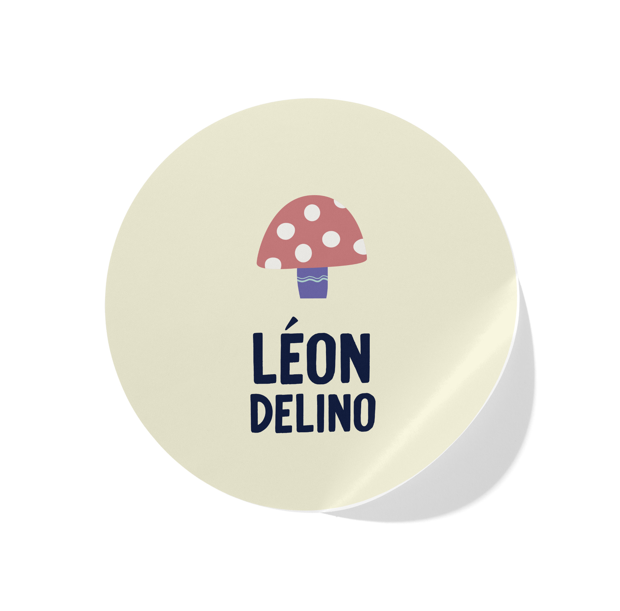 Midi Mushroom Cream Sticker