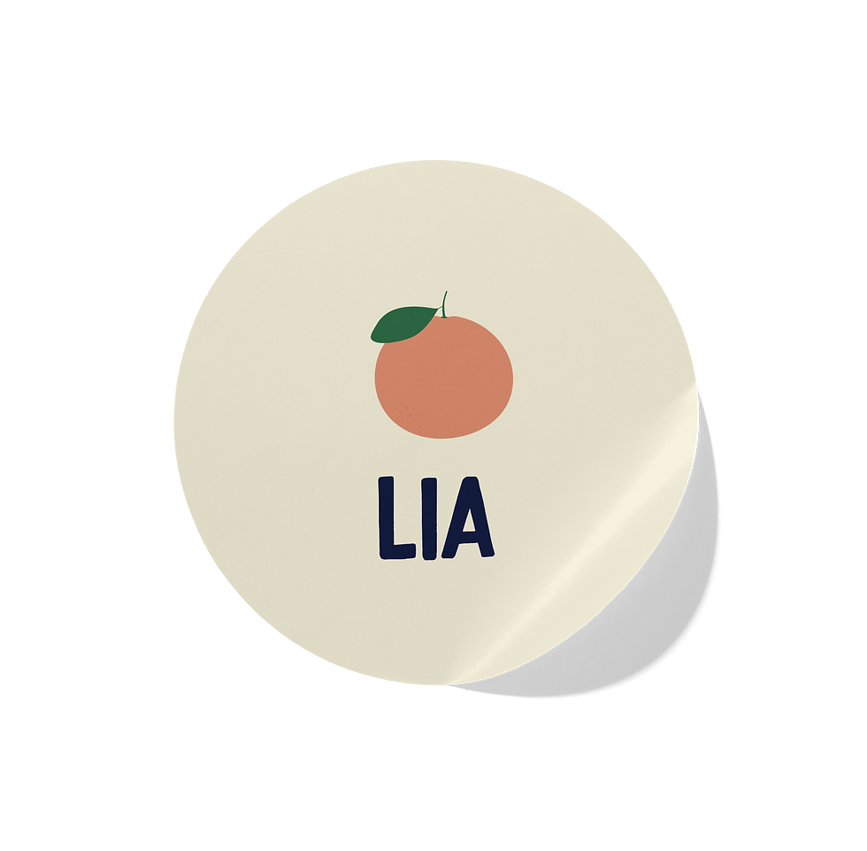 Mini Clementine Cream Sticker