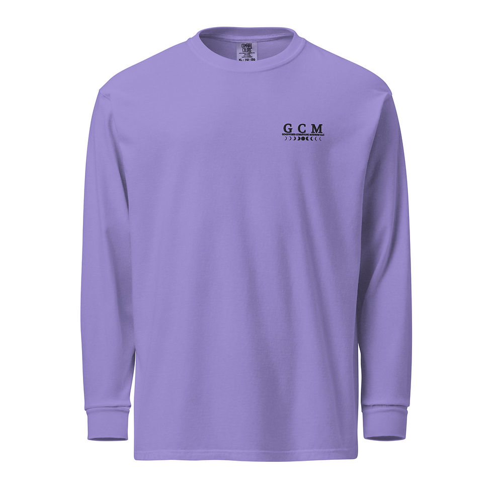 Thumbnail: Long Sleeve 'GCM' Sweatshirt black lettering embroidered