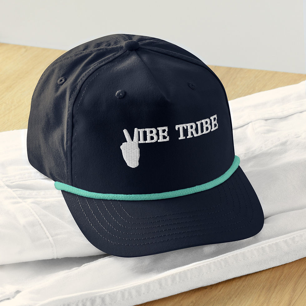 Thumbnail: Golf rope cap 'Vibe Tribe'