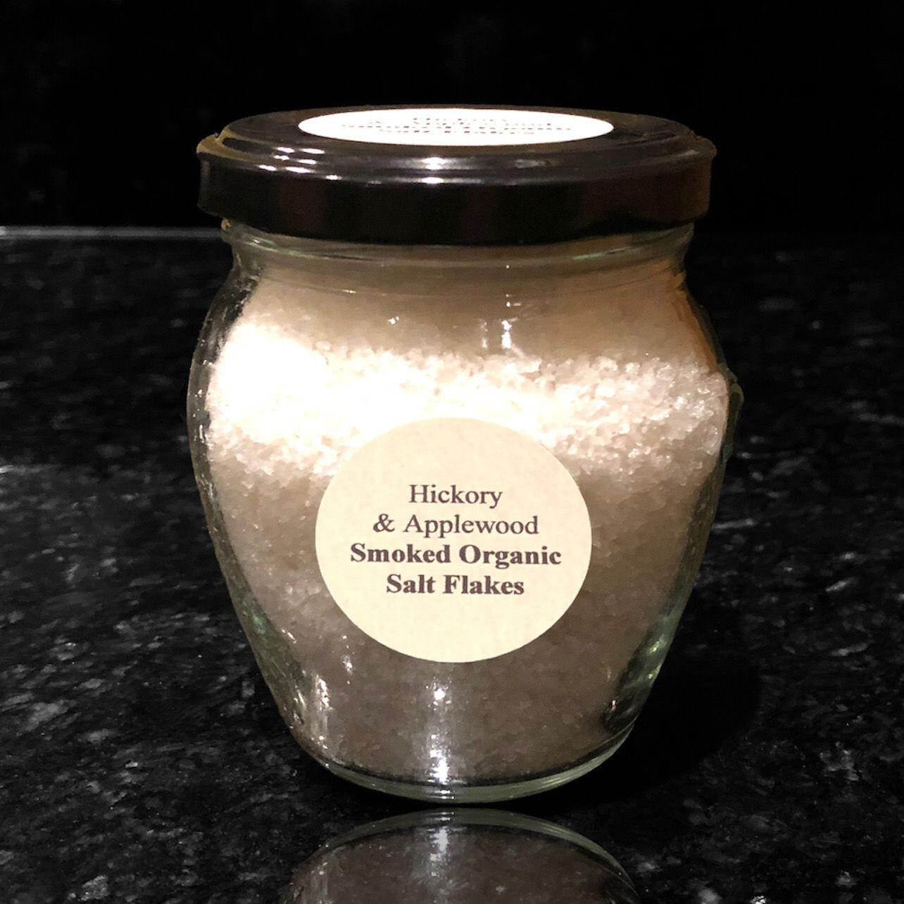Hickory & Applewood Smoked Organic Salt Flakes