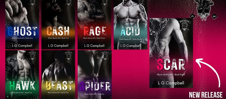 Take An Unforgetable Ride With My Latest Series, The Black Hearts MC.