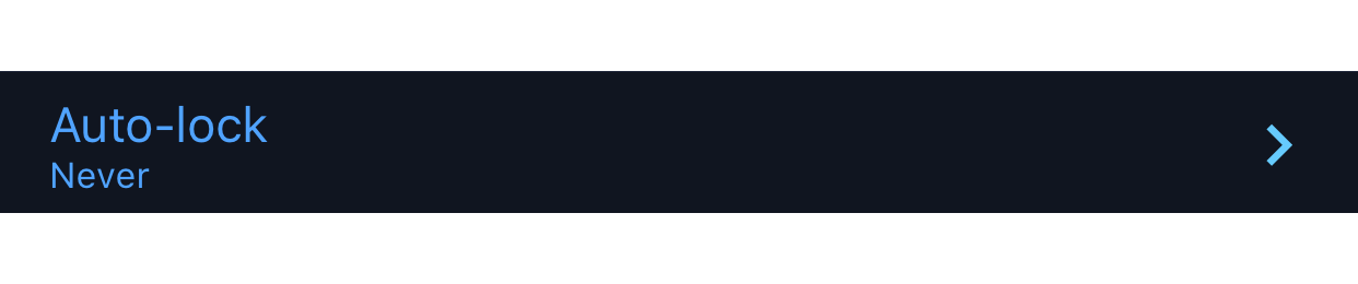 Auto-lock option