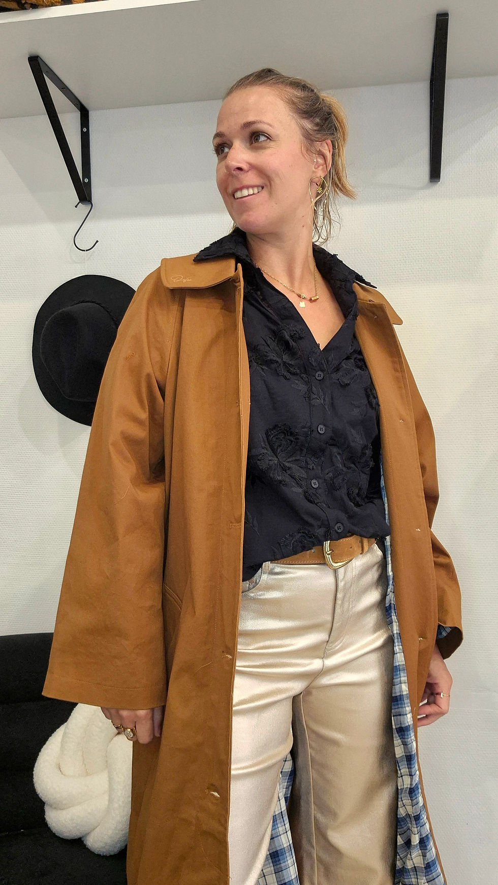 Détail poches et boutons,