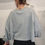 Miniature : Sweat gris femme col rond vue de dos