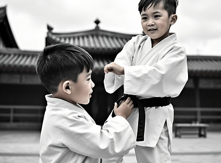 hapkido photo kids multi culture white gi.jpg