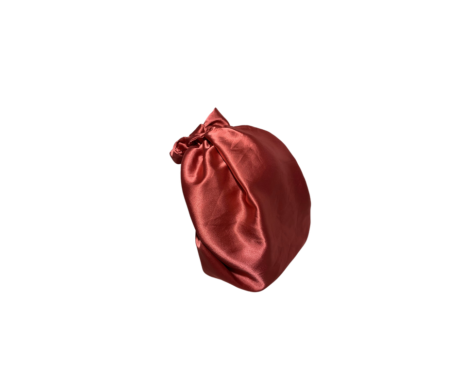 Thumbnail: Kids Rustic Rose Satin Bonnet Wrap