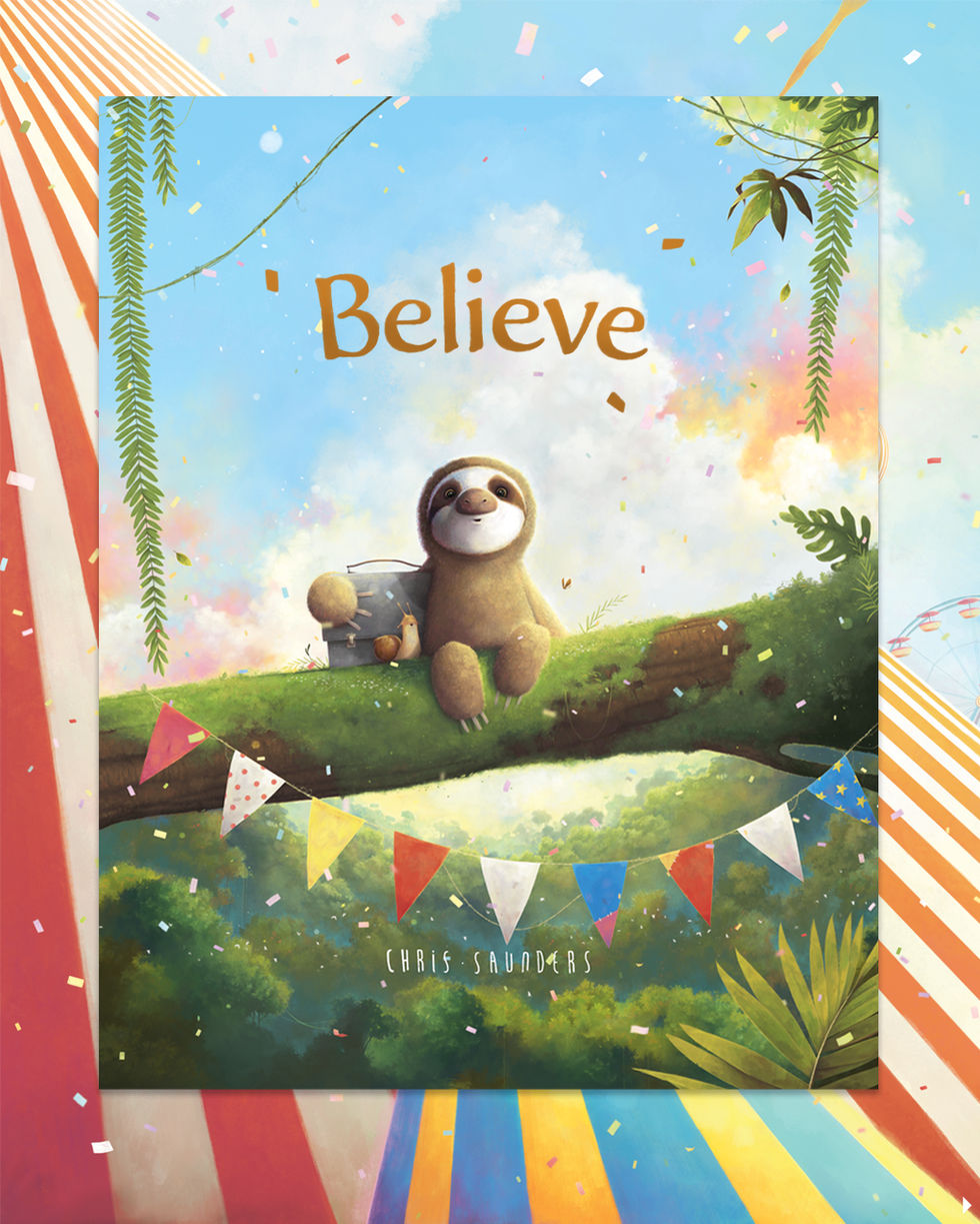Believe. Children's picture book illustration by Chris Saunders.