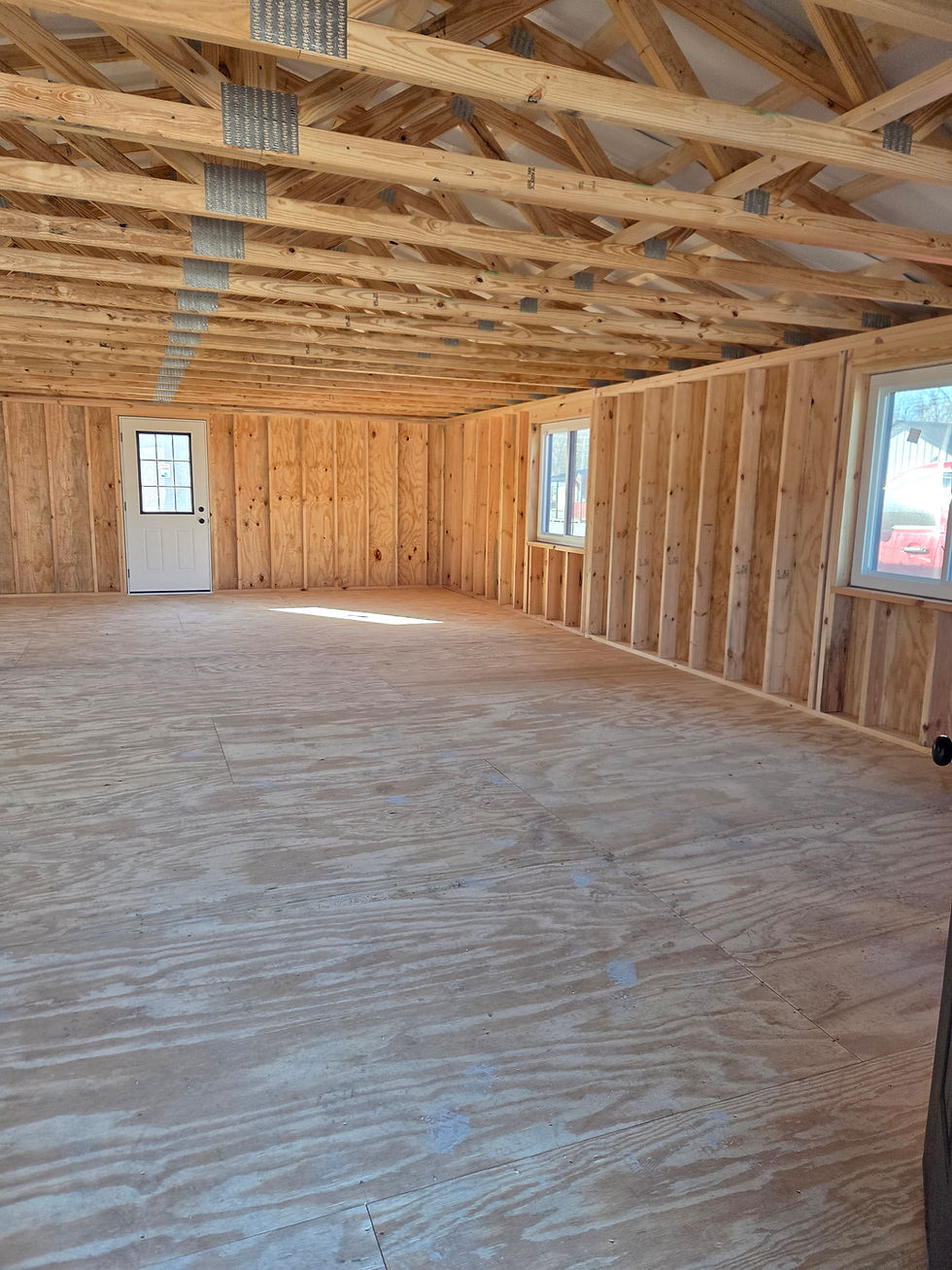 Thumbnail: 24 X 42 Clear Span Cabin CedarPosts