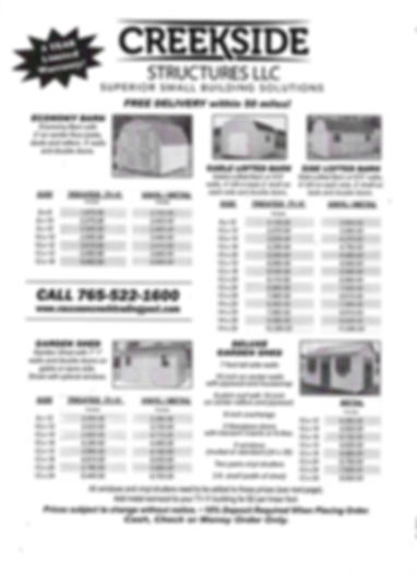 2026 PRICE SHEETS