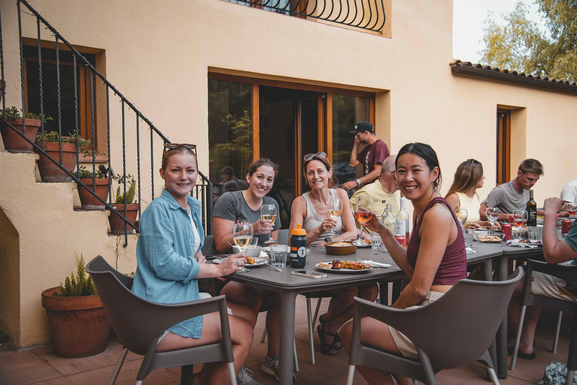 people sitting at a table 