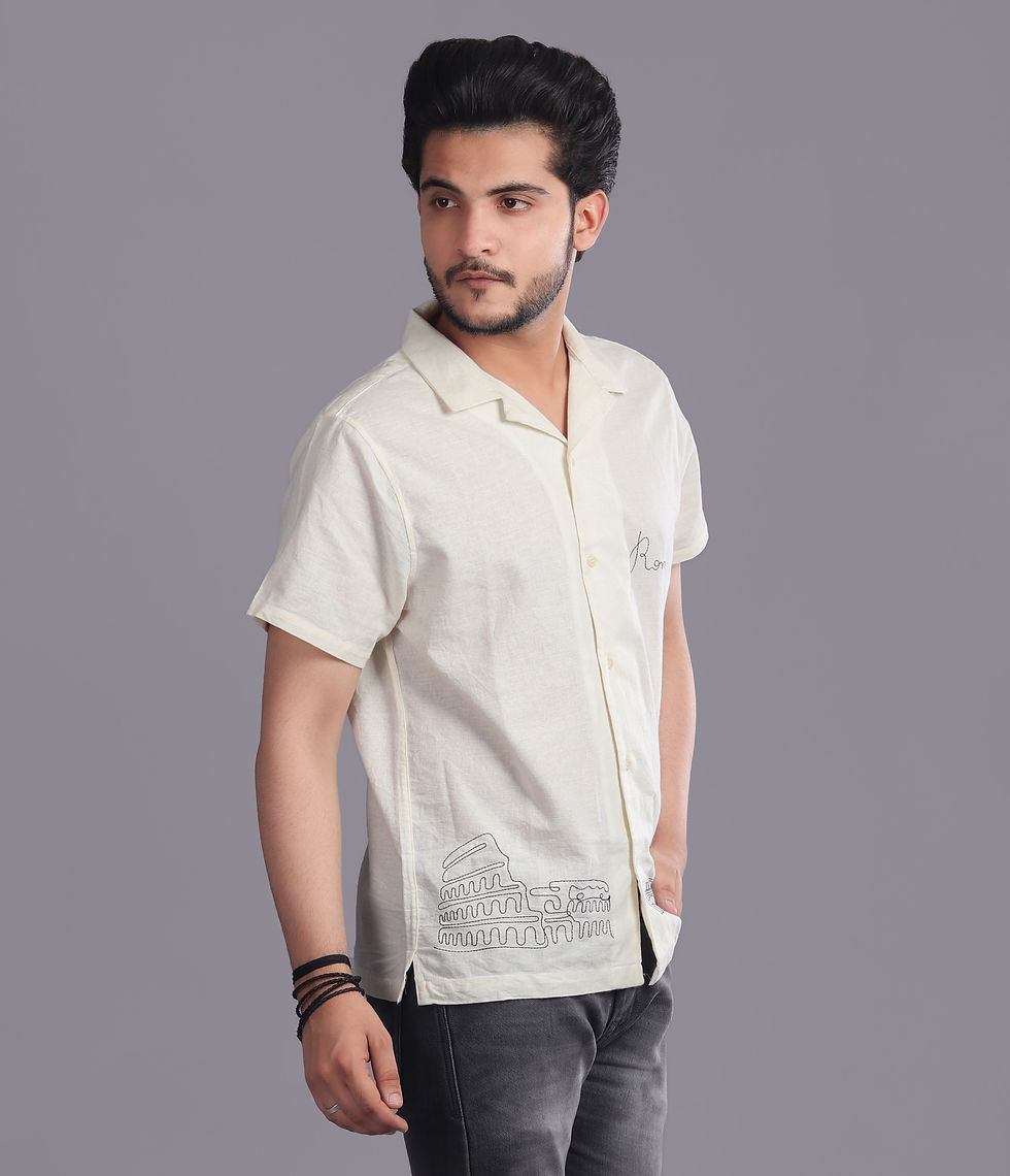 rome embroidery shirt