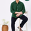 Thumbnail: green linen shirt men